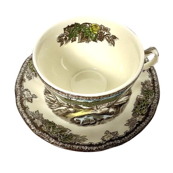 Johnson Bros Friendly Village England Vintage The Ice House Cup and Saucer Set! - Picture 5 of 11